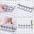 thumbnail image 3 of 2 Pieces Pegboard Screwdriver Holder Peg Board Tool Utility Hooks Pegboard Accessories Six-Tool Organizer Racks Accessory Multi-Ring Holder for Pliers(Black), 3 of 7