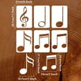 thumbnail image 2 of 6 Pcs Music Painting Stencil 8.3x11.7inch Reusable 6 Styles Musical Notes Pattern Drawing Template DIY Art Music Notation Decoration Stencil for Painting on Wood Wall Fabric Furniture, 2 of 8