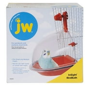 JW Pet Bird Bath for Cage Bird Cage Accessories for Small & Medium Cages for Parakeets and Similarly Sized Birds, Assorted
