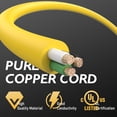 thumbnail image 5 of 10 AWG Gauge 12 Inch RV Generator Adapter Extension Cord, 5 of 6