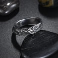thumbnail image 5 of Unisex Titanium Steel Ring with Chinese Dragon Design Animal Zodiac Electroplated Band for Men and Women Gold and Silver Jewelry Gift, 5 of 6