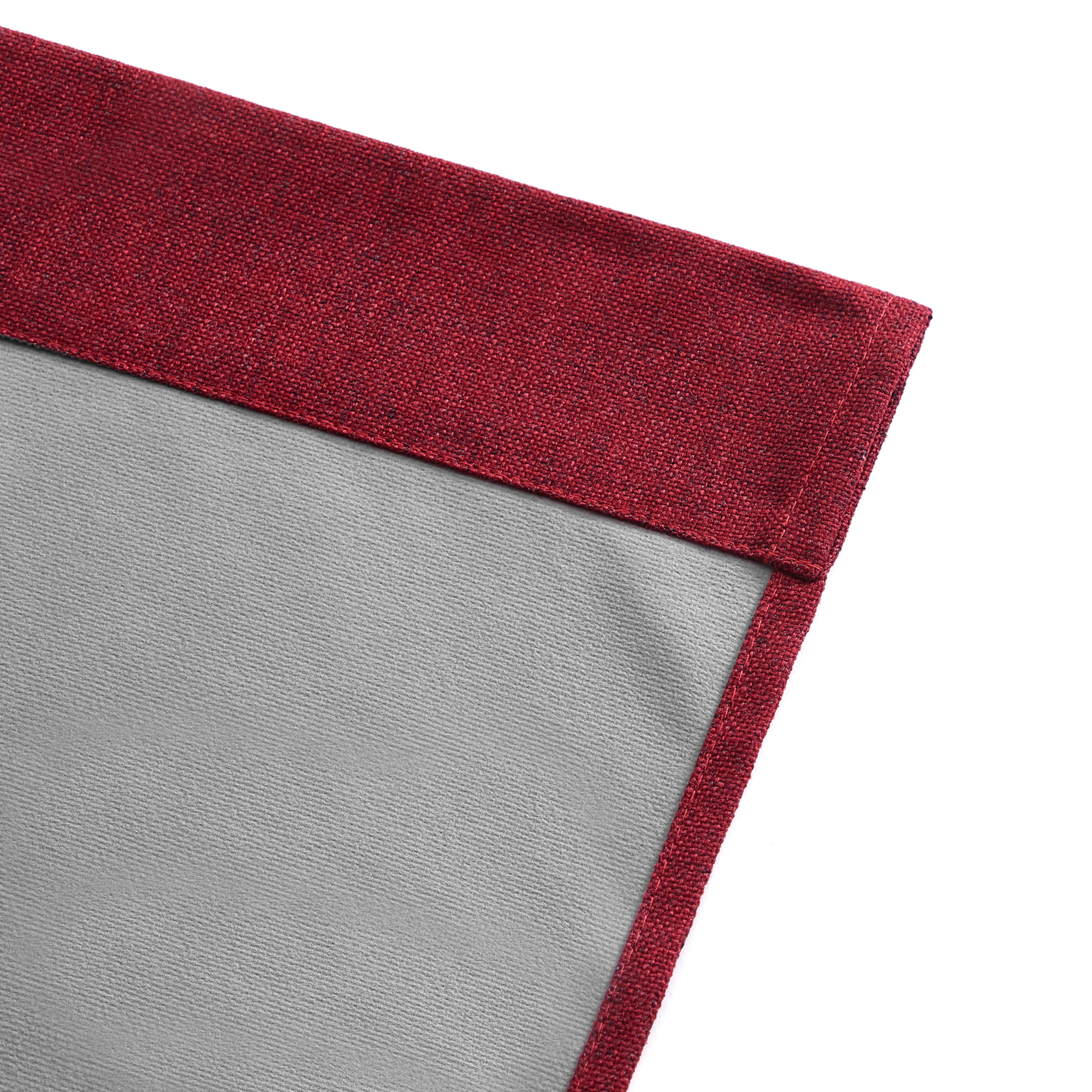 Mainstays Solid Twill Blackout Curtain Panel and Sheers, Set of 4, Merlot, 27.5" W x 63" L