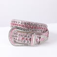 thumbnail image 2 of Rhinestone Women Belt Fashion Full Diamonds Versatile Waistband Clothing Accessories Luxury Senior Gothic Style Student bb Belt, 2 of 6