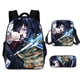 thumbnail image 1 of Demon slayer nezuko mochila escolar bandolera estuche de lápices conjunto de tres piezas, 1 of 4