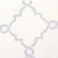 thumbnail image 4 of Fretwork Print Blackout Window Curtain, Grommet Top Window Curtain Panel for Living Room Bedroom, Scroll Geometric Fretwork Print Design Window Curtain Panel in Grommet Top, Ivory+Grey, 4 of 9