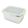 thumbnail image 3 of 304 Stainless Steel Lunch Box Leakproof Food Storage Containers Square Bento Box 2800ml, 3 of 14