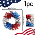 thumbnail image 3 of Independence Day Flower Wreath Home Wall Decoration Sky Door Ring Decoration Party Scene Decoration Props, 3 of 9