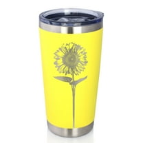 Bevvee Insulated Travel Tumbler 20 oz Sunflower Head Sunflower Lover Gifts Tumblers