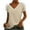 Khaki, variant on Buigttklop Womens Tops 2024,Women'S Casual V-Neck Bow Short-Sleeved T-Shirt Top