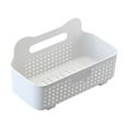 thumbnail image 2 of Qiweii No-Drill Plastic Bathroom Shower Organizer, Wall-Mounted Shower Basket, Kitchen Toothbrush Storage Rack, 2 of 9