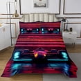 thumbnail image 1 of Go Kart Quilt Set Karting Bedspread Set King,Race Cars Coverlet Set Racing Extreme Sport Quilted,Neon Lights Room Decor, 1 of 3
