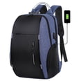 thumbnail image 1 of Mochila para hombre con carga USB, nueva mochila de viaje de gran capacidad para negocios, mochila para computadora, mochila informal para exteriores, 1 of 6