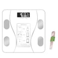 thumbnail image 4 of Riwesomey Báscula inteligente para baño con Bluetooth, de grasa corporal, báscula de peso Digital, aplicación inalámbrica, equilibrio de Medidores de medidas dimensionales Blanco Batería, 4 of 6