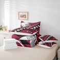 thumbnail image 5 of Football City Comforter Set Twin Size Bed In A Bag, 7Pcs American Football Bed Set Sports Decor Comforter+Flat Sheet+Fitted Sheet+2 Pillowcases+2 Throw Pillow Covers,Arizona, 5 of 5