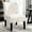 White, variant on Patterned Upholstery Armless Chair / Comfortable Seating for Home Relaxation