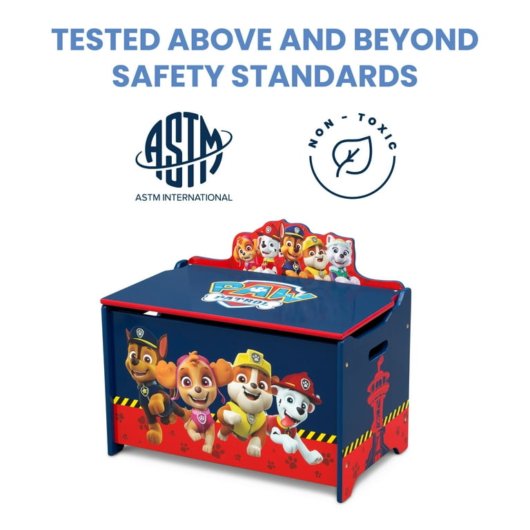 Nick Jr. PAW Patrol Deluxe Toy Box by Delta Children Greenguard Gold Certified