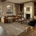 thumbnail image 7 of BERTHMEER 12'x15' Large Area Rugs for Living Room Bedroom Dining Room Office Oriental Floral Vintage Farmhouse Machine Washable Non-slip Traditional Distressed Carpets, Brown, 7 of 7