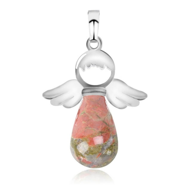 Pendentif Ailes d'Ange pour Collier Pendentifs Goutte d'Eau Argentée Bijoux