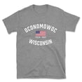 thumbnail image 1 of Oconomowoc Wisconsin Patriot Men's Cotton T-Shirt, 1 of 1