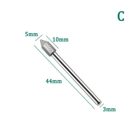 

BAMILL 3mm Shank Carving needle Grinding Rods Mini Drill Diamond Engraving Drilling
