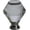 Brushed Steel / Clear, variant on Urbanest Crystal Catherine Lamp Finial – 1-7/8 Inch Tall, Brushed Steel Base– Decorative Lamp Shade Finial for Table & Floor Lamps- 1 Piece