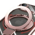 thumbnail image 4 of [Ring Compatible with MagSafe Invisible Stand] Magnetic for iPhone Air Case, [Clear Back Non-Yellowing] [Look as Bare] Slim Transparent Case with Holder for Women Men Girls, Rosegold, 4 of 6