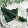 thumbnail image 6 of Balsa Circle 5 Pieces Hunter Green 20" Geometric Design Polyester Dinner Napkins Tablecloths, 6 of 8