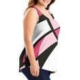 thumbnail image 4 of WRKEKC Summer Tank Tops for Women Print Crew Neck Plus Size Sleeveless Casual Tank Loose Fit Lightweight Daily Top, 4 of 7