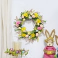 thumbnail image 1 of Costeam Colorful Easter Wreath Decor, Artificial Egg Hoop for Door and Window, 1 of 5