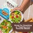 thumbnail image 5 of BIENA Chickpea Snacks, Roasted Chickpeas, Sea Salt, Crunchy Healthy Snacks, High Protein & High Fiber Vegan Snack, Gluten Free Plant Based Snack for Adults & Kids, 4-Pack, 5 Oz Bags, 5 of 7