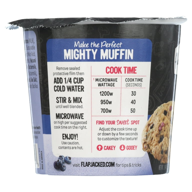 FlapJacked Mighty Muffin Blueberry Microwavable Muffin Cup