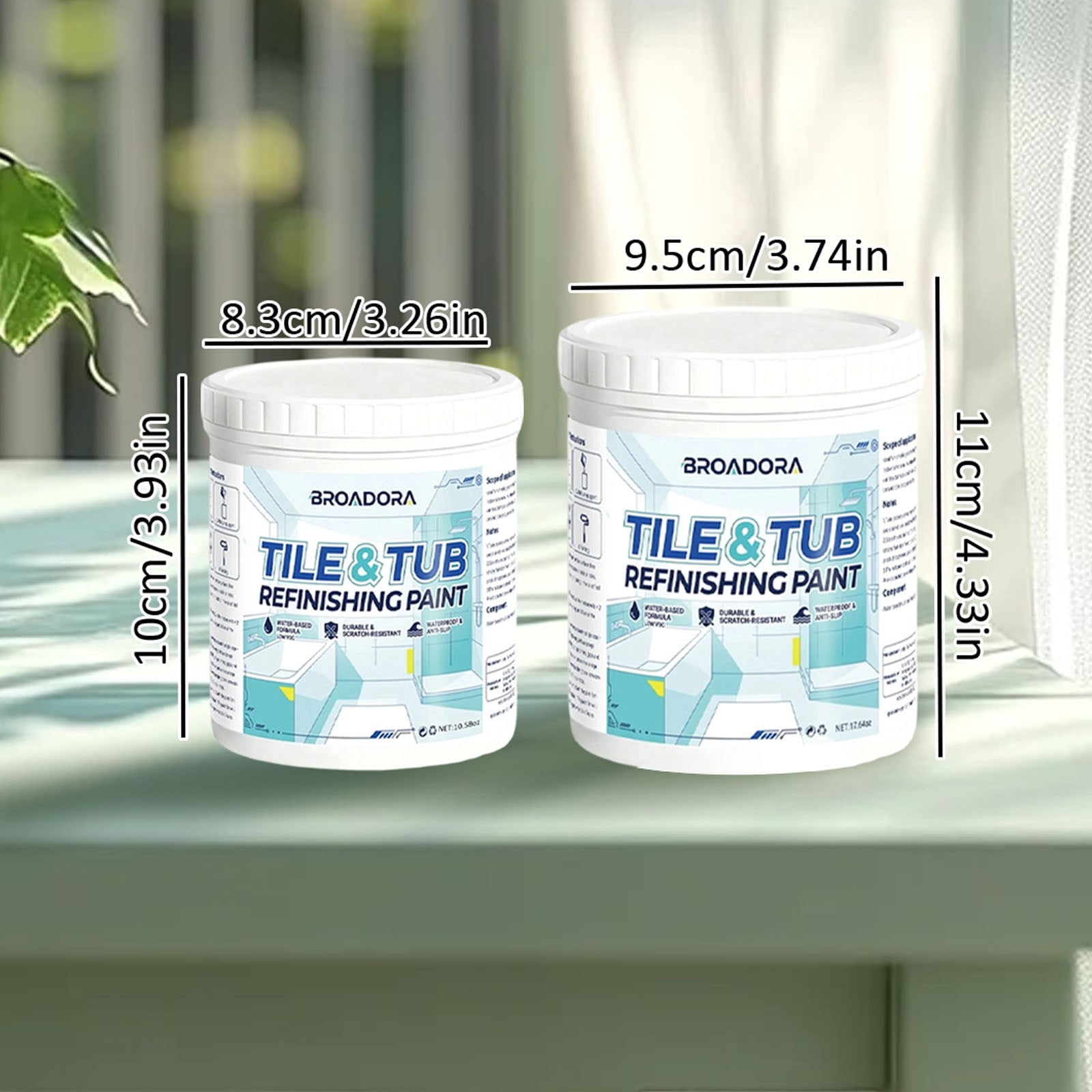 Bathtub Paint, Tub and Tile Refinishing, Easy to Use Countertop Paint ...