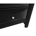 thumbnail image 7 of Maklaine Contemporary Engineered Wood 3 Drawer Nightstand in Black, 7 of 7