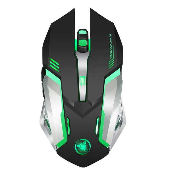 HXSJ Gaming Wireless Mouse 2400 DPI Rechargeable 7 color 6