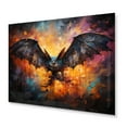 thumbnail image 2 of Designart "Bat Nocturnal Wings composition" Animals Metal Art Living Room, 2 of 5