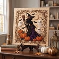 thumbnail image 3 of Halloween Pearl Art DIY Kit, 3D Diamond Craft Art for Adults，Crystal Pearl Bead, Full Drill Design Beginner-Friendly, Perfect for Fall Home Wall Art, Party Gift & Seasonal Display, 7.87in, 3 of 7