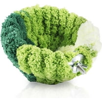 Bird Nest for Cage, Green Coral Fleece Bird Bed Warm Soft Cozy Bird Bed for Cage Accessories for Parakeet Canary Budgie Small Pets