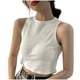 thumbnail image 2 of mfyjkho Camisetas Sin Mangas Para Mujer, Camiseta Informal Sin Mangas Con Cuello Redondo Y Rayas De Color Liso Para Mujer Tops Casuales Para Mujer Xxl, 2 of 3