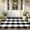 Black, variant on Checkerboard Rug,Porch Rug,Checkered Rug,Plaid Outdoor Rugs,Soft Machine Washable Cotton Woven Welcome Mat Area Rugs for Home Decor, Bedroom(Black 31.5*20IN)