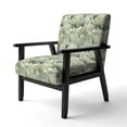 thumbnail image 3 of Designart "Meadows Inspired By Lush Green Grasslands" Green Botanical Upholstered Accent Chair - Bohemian & Eclectic Arm Chair For Living Room, 3 of 5
