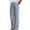Blue, variant on Timegard Lounge Pants for Women Elastic Waist Button Striped Trousers Fall Casual Lightweight Pants