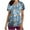 Light Blue, variant on QATAINLAV Women Easter Scrub Tops Short Sleeve V Neck Nurse Working Uniform Soft Stretch Egg Printed Medical Care Shirts Big Sales Today Green XXL