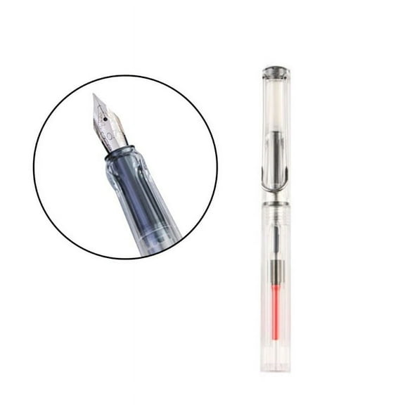 XISAOK Duckbill Fountain Pen Parallel Tip Calligraphy Pen Clear for Art Writing Drawing