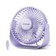thumbnail image 1 of Ventilador de escritorio Gaiatop USB con rotación de 90°, 3 velocidades, 4,8 m/s, morado, 1 of 7