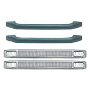 OER Teal Blue Deluxe Interior Grab Handle & Bezel Set 1968-1969 Pontiac Firebird