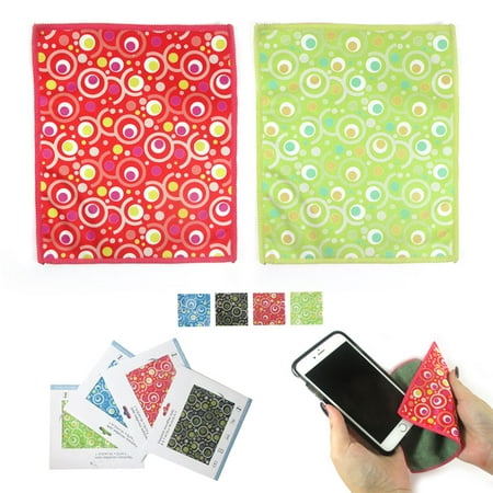 2 Microfiber Cleaning Cloths Lens Glasses TV Screen Camera Cellphone LCD