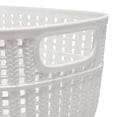 thumbnail image 4 of Simplify Decorative Plastic  Small Storage Basket in White, 4 of 8