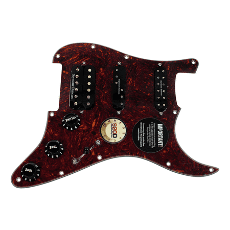 Fat Strat Pickguard - 920D Strat Stratocaster Loaded Pickguard Duncan Fat Everything Axe TO/BK