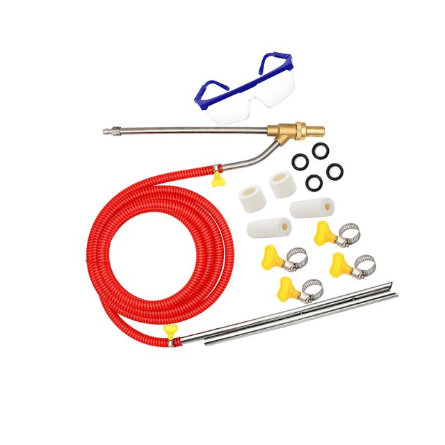 Xinxinyy Pressure Washer Sandblasting Kit Wet 5000 1/4inch quick connect kit Sand Blaster Wet washer PSI Remove Rust Graffiti Paint
