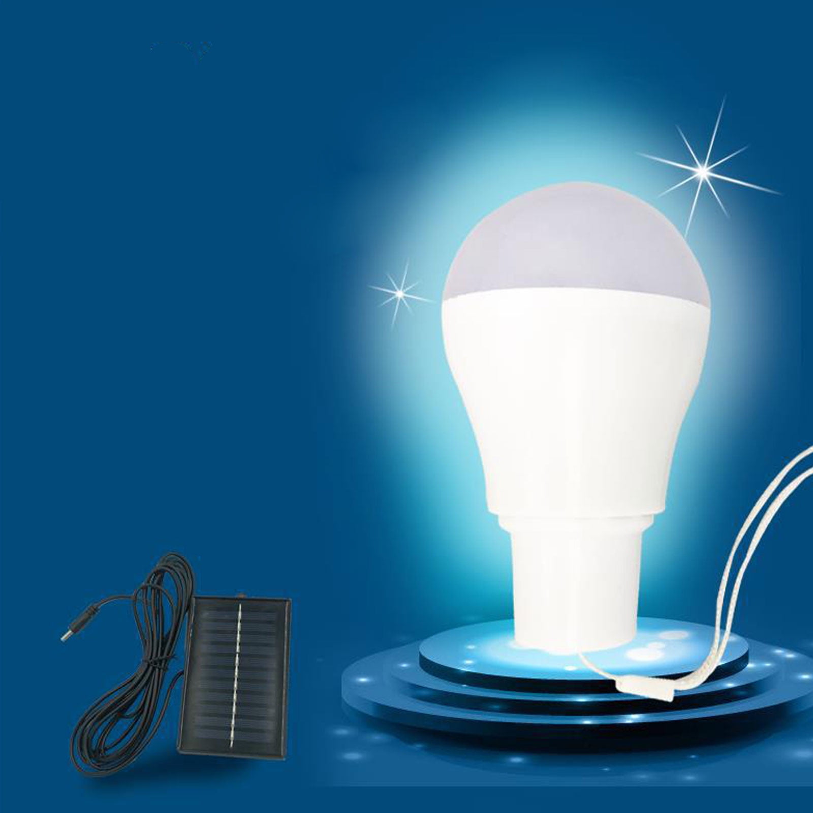 Clearance! Led Lights,Monocrystalline Solar LED Bulb Light Portable USB Rechargeable Light Indoor And Outdoor Hiking Camping Tent Fishing Lighting(With Lanyard) Clearance